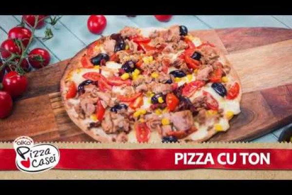 Pizza cu ton - blat Alka Pizza Casei
