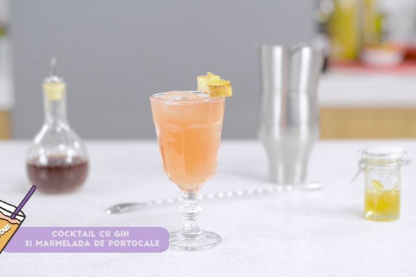 Cocktail cu Gin si marmelada de portocale