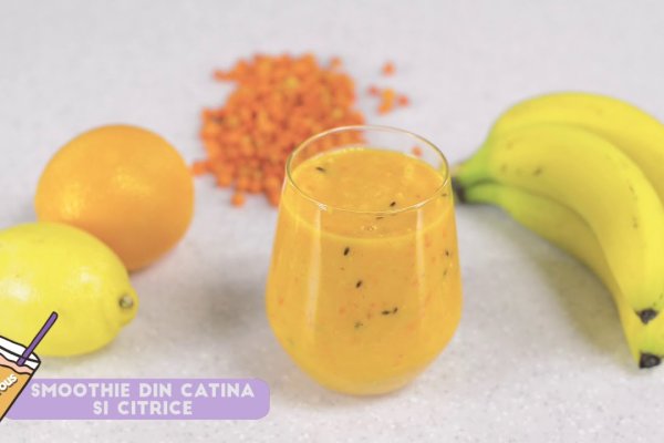 Smoothie din catina si citrice