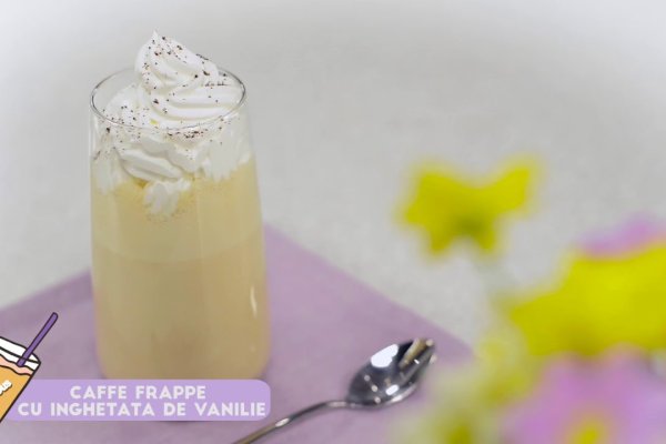 Caffe Frappe cu inghetata de vanilie