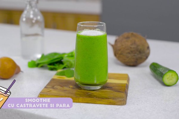 Smoothie hidratant cu castravete si pere
