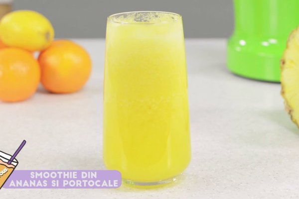 Smoothie cu Ananas si Portocale