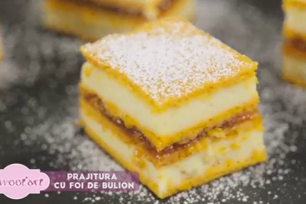 Prajitura cu foi de bulion