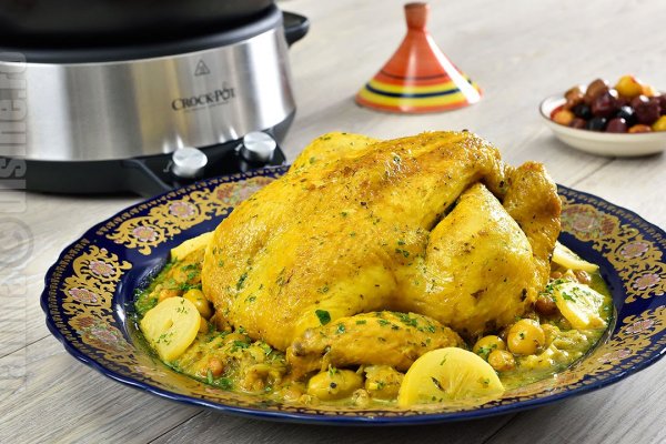 Pui marocan cu masline la slow cooker Crock-Pot, o reteta dementiala de la Jamila Cuisine