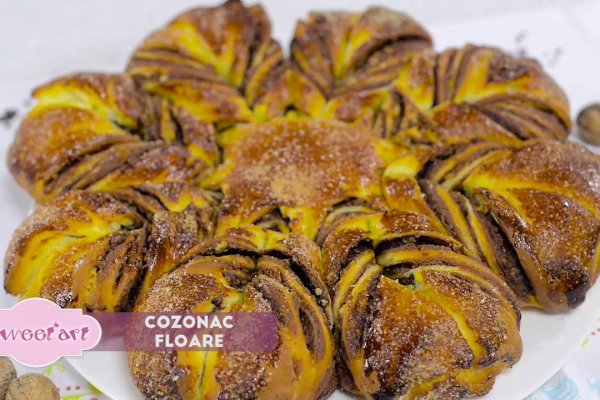 Cozonac floare, reteta video