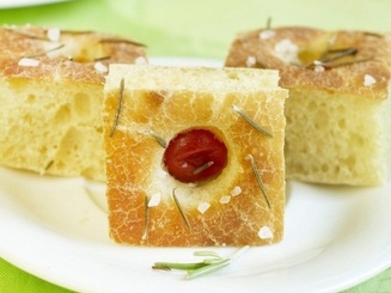 Focaccia cu cirese dulci, pentru micul dejun