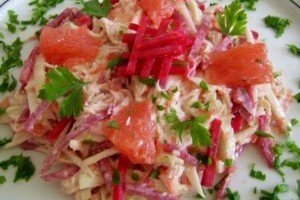 Salata din piept de pui cu grapefruit