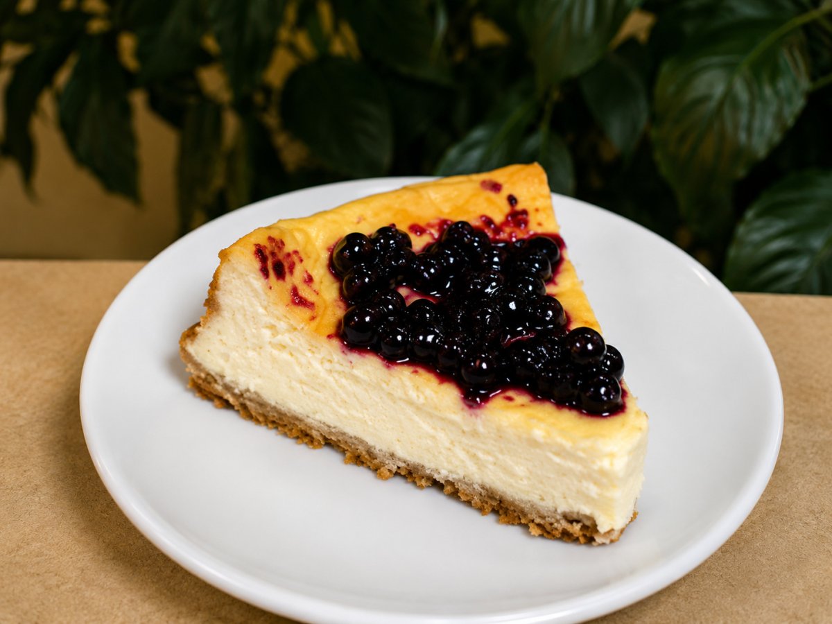 Cheesecake cu dulceata de afine