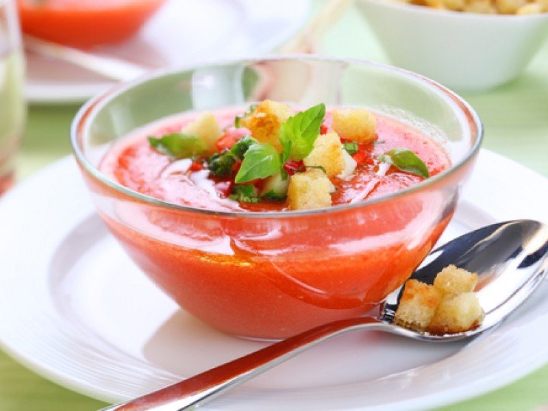 Gazpacho cu sos salsa