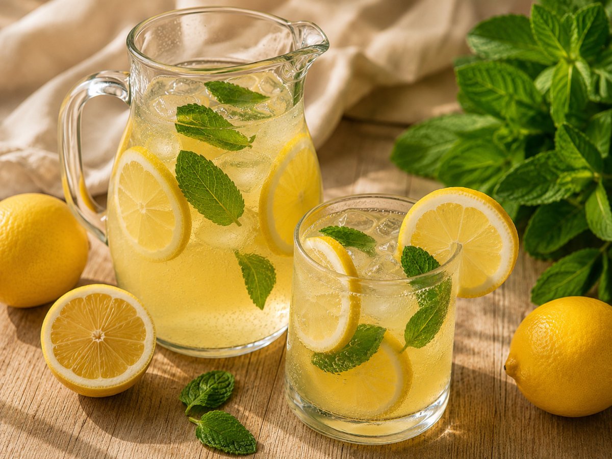 Limonada cu miere si menta