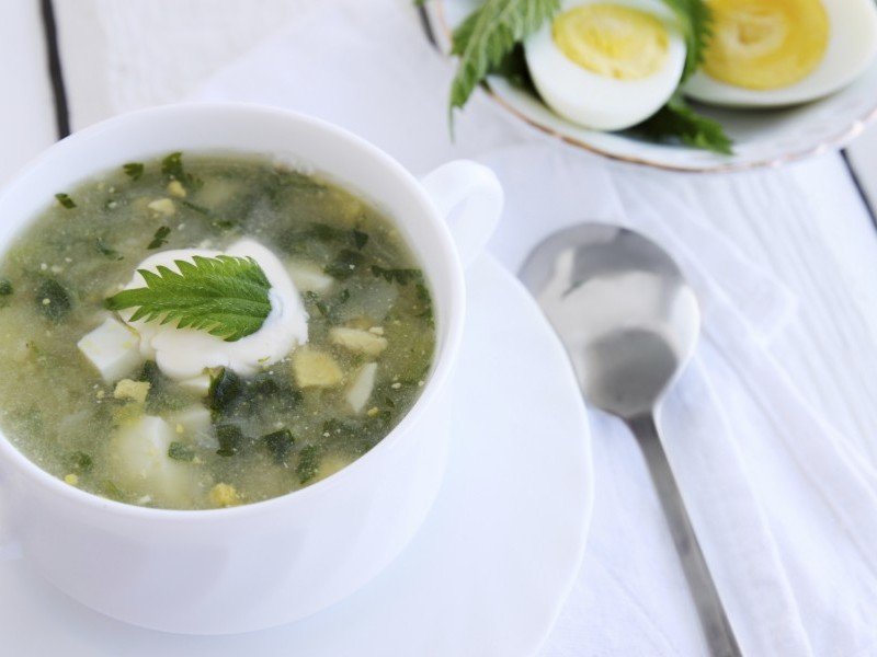 Supa de salata verde cu iaurt