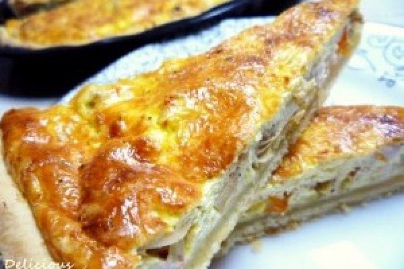 Quiche cu ciuperci