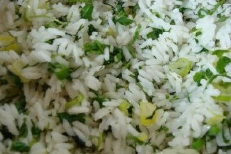 Sabzi polou - orez iranian cu ierburi proaspete