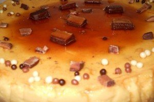 Cheesecake cu glazura de caramel