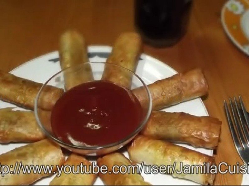 Briouates - rulouri marocane cu carne tocata (video)