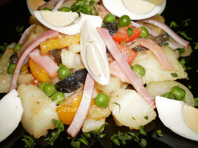 Salata orientala cu muschi file si legume