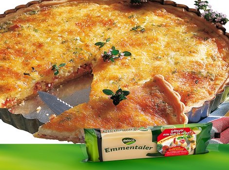 Quiche Lorraine cu emmentaler Delaco