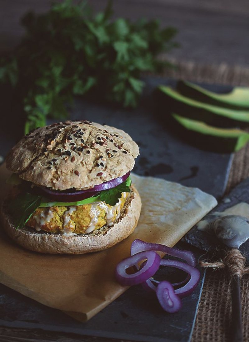 Burger vegetarian de naut