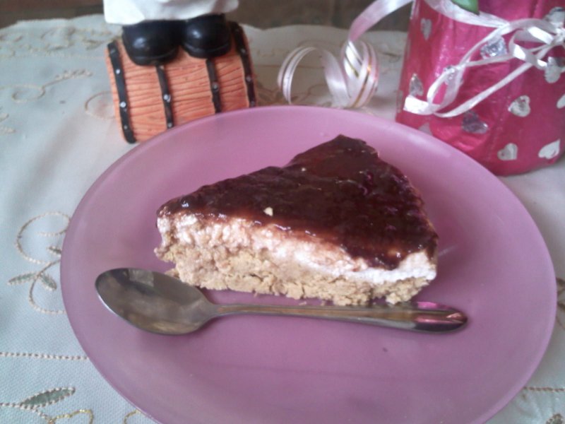 Cheescake cu dulceata de capsuni