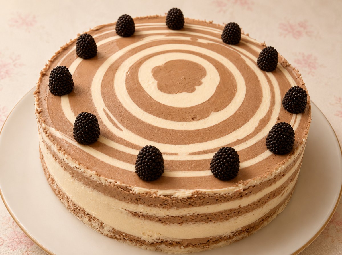 Tort Zebra cu branza