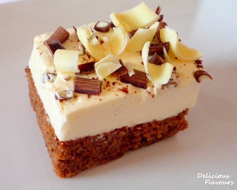 Brownie cu crema de mascarpone