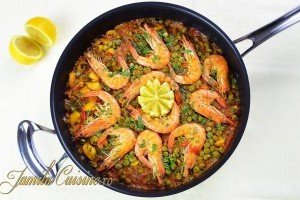 Paella cu fructe de mare (reteta video)