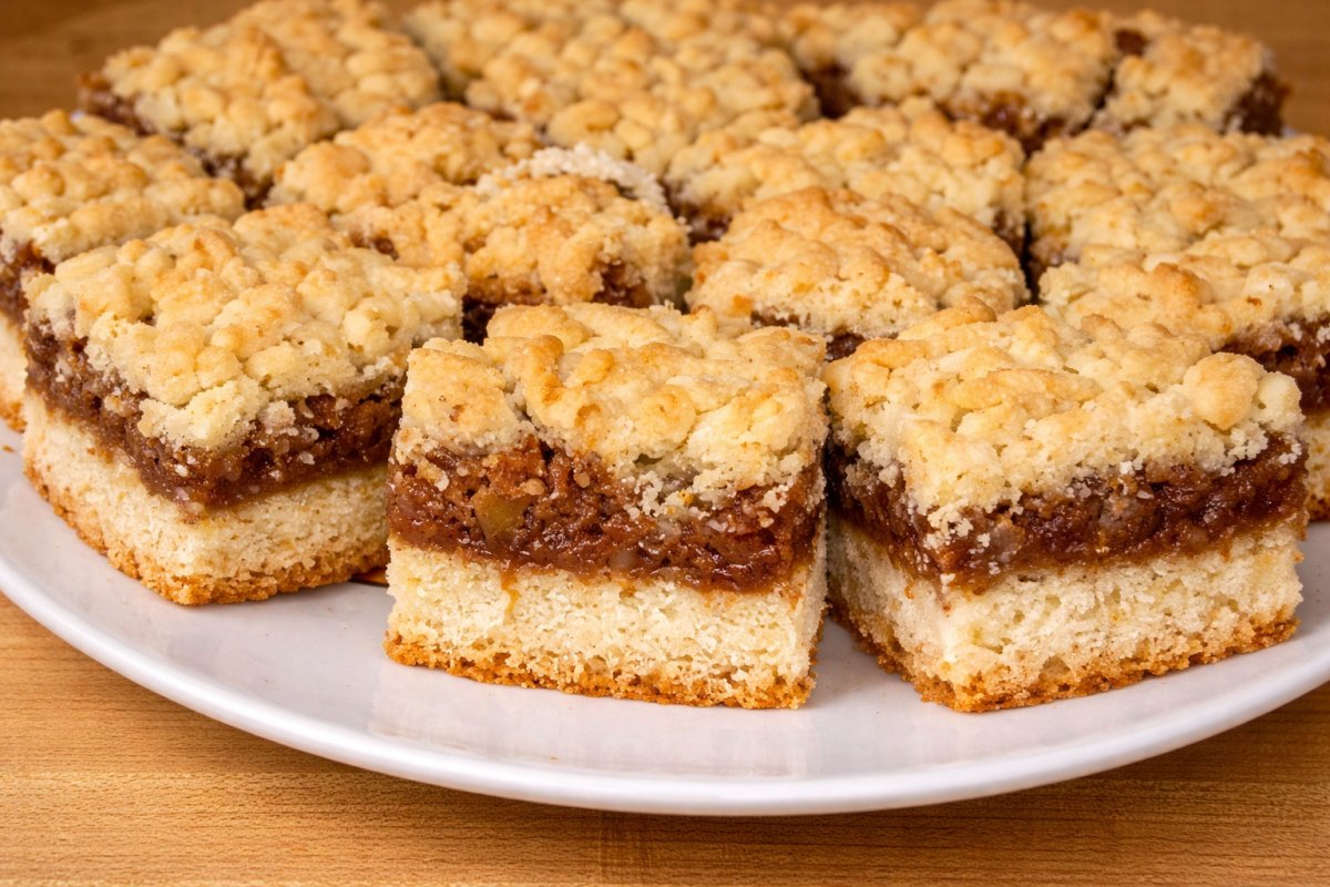 Prajitura cu gem si aluat razuit (raioasa)