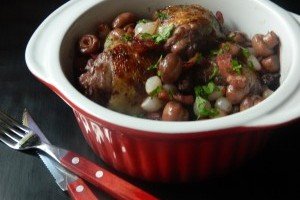 Coq au vin rouge