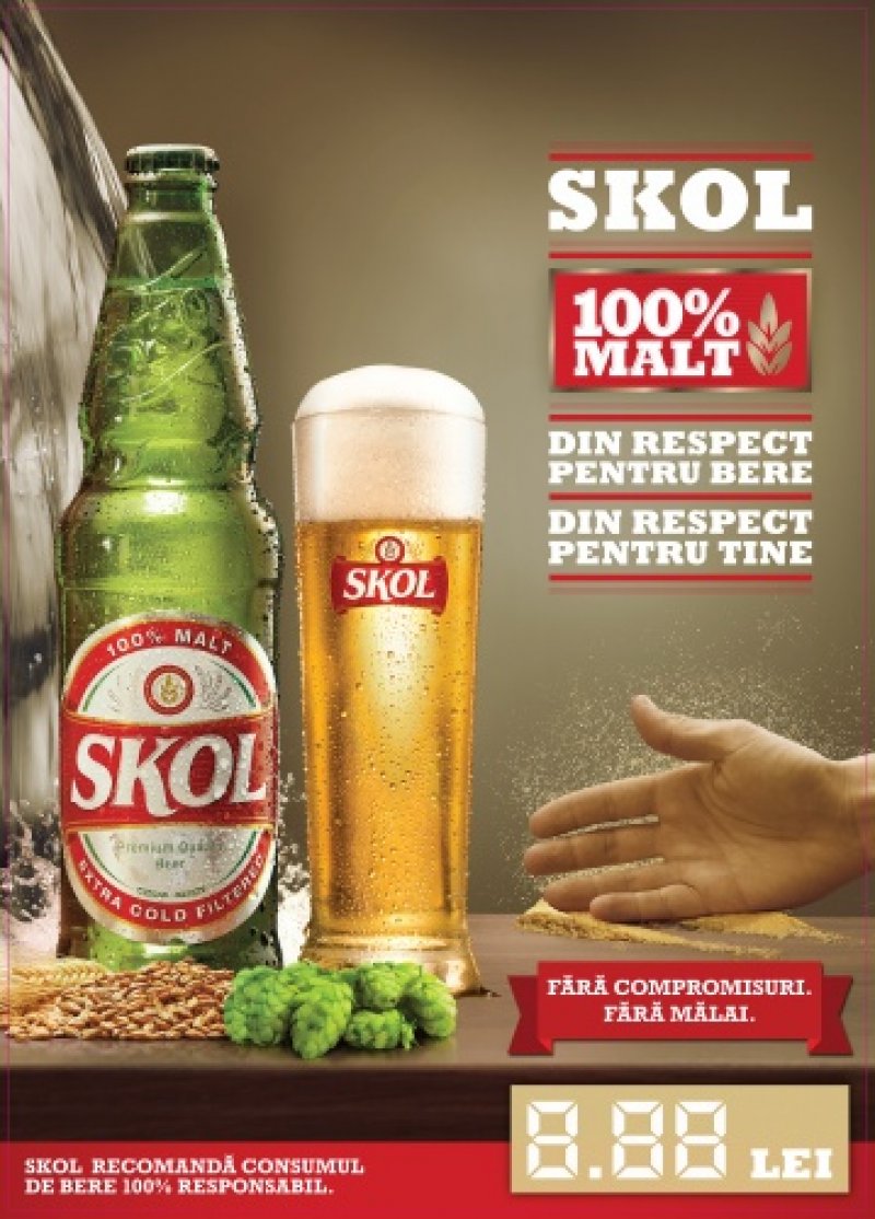 SKOL lanseaza manifestul pentru calitate “Din respect pentru bere, din respect pentru tine”