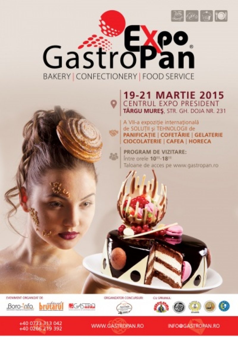 GastroPan 2015: concursurile, demonstraţiile şi tehnologiile culinare vin în martie la Târgu Mureş