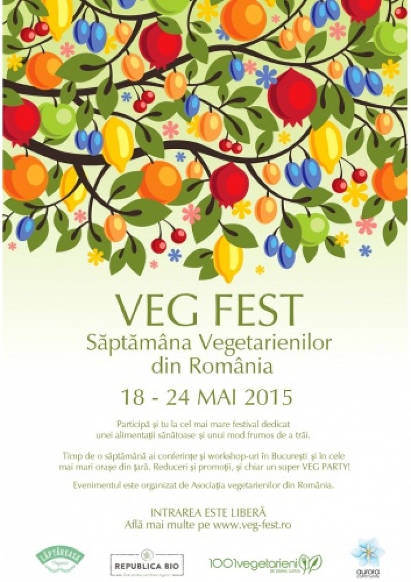 Saptamana vegetarienilor din Romania - 18-24 mai 2015