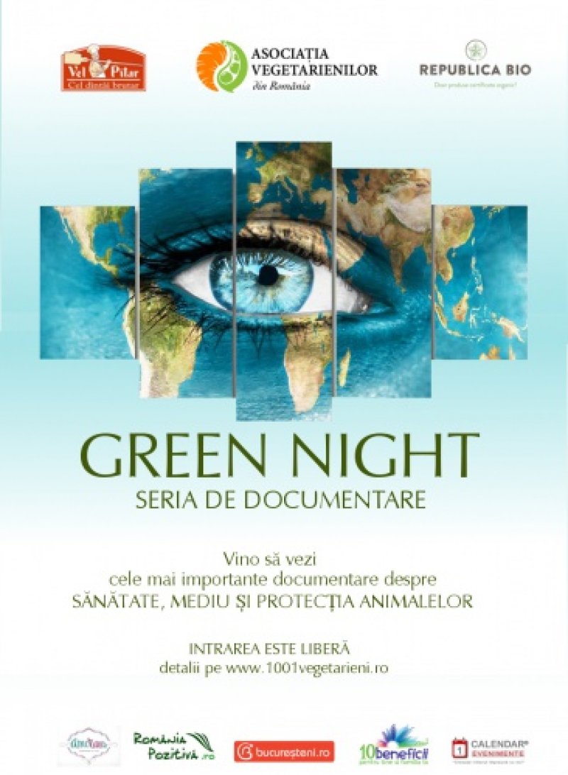 Green Night – Seria de documentare pentru vegetarieni, la Roaba de cultura