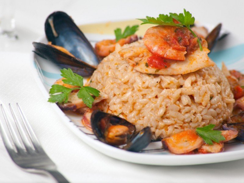 Risotto cu fructe de mare