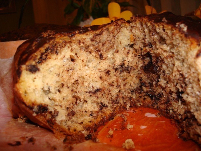 "Panettone" cu ciocolata in cosulet de hartie