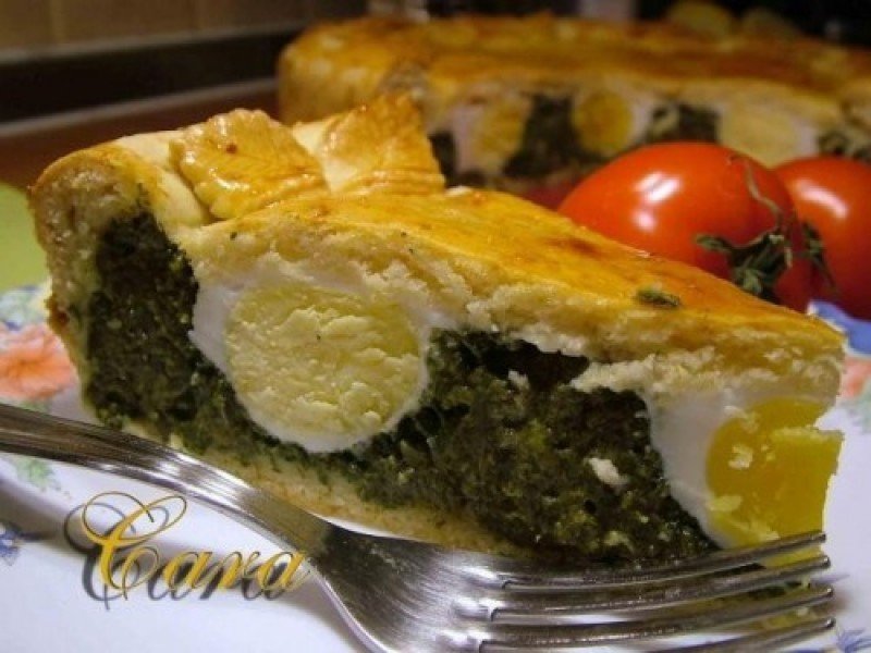 Torta Pasqualina,Tarta festiva cu spanac