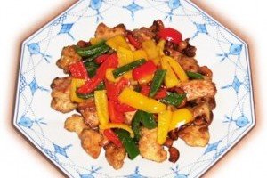 Chicken cashew (pui cu alune caju)