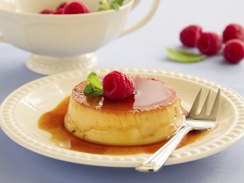 Flan de queso (flan de branza)