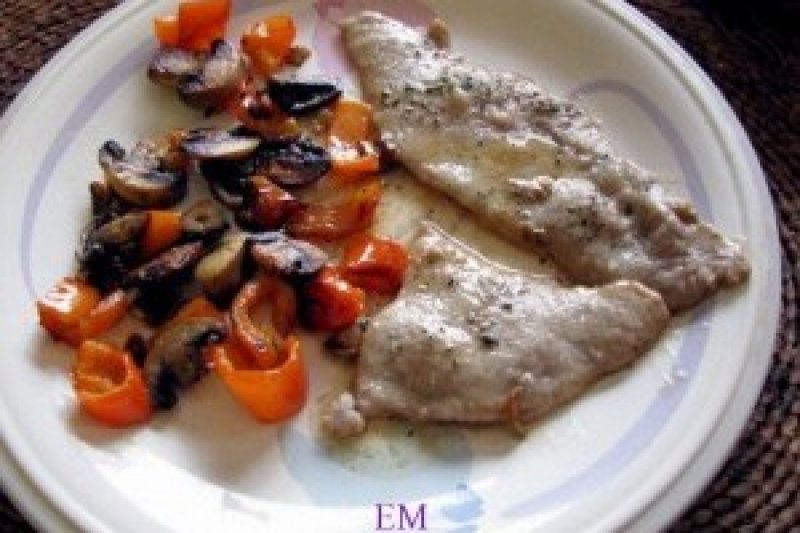 Scallopine alla marsala (cotlet de vitel in sos de vin)