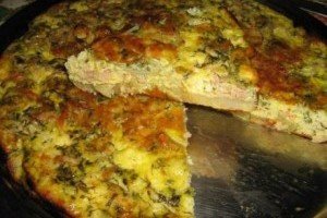 Quiche cu ton si branza