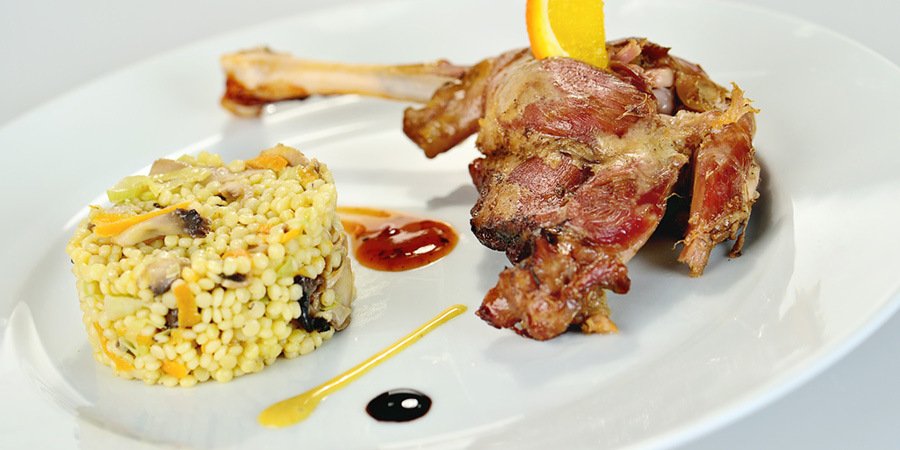 Confit de rata cu cous cous