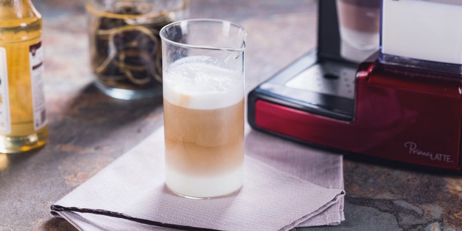 Caffee latte cu sirop de vanilie