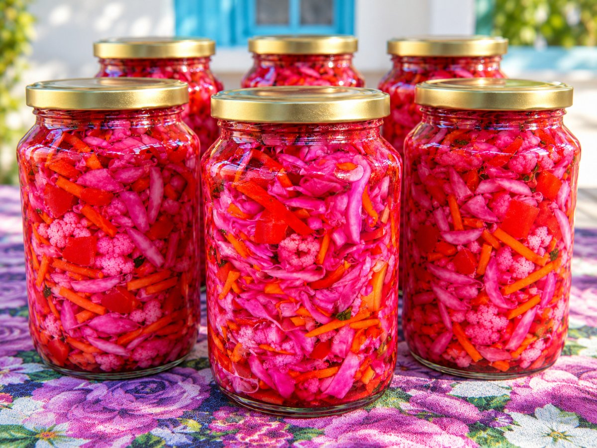 Salata asortata de legume pentru iarna