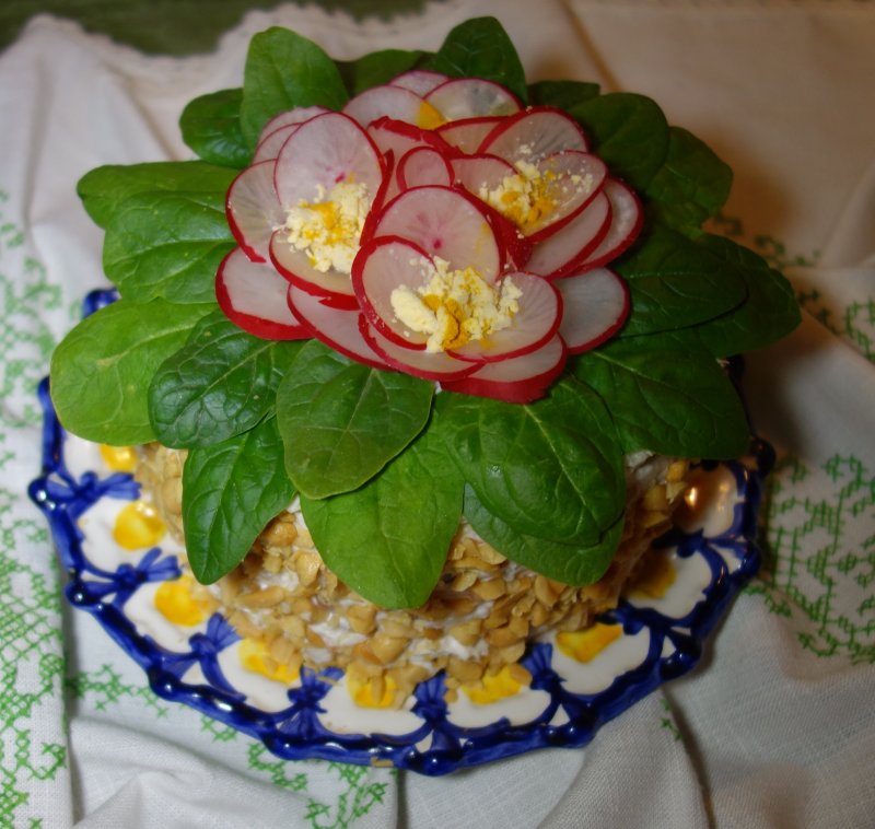 Tort aperitiv cu somon si macrou afumat