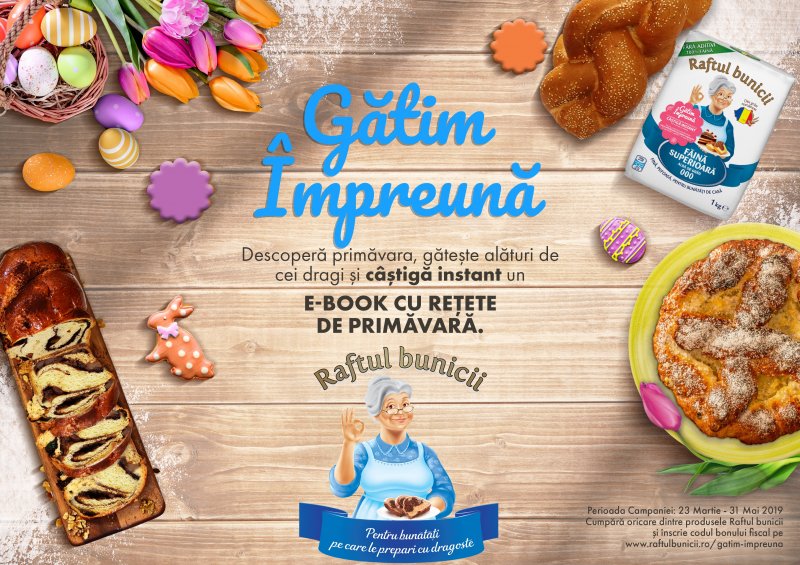 Gătește împreună cu cei dragi delicii de primăvară și poți câștiga un coș cu bunătăți!