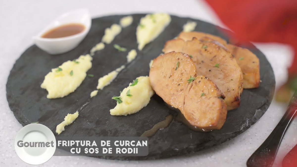 Curcan Fript Friptura de curcan cu sos de rodii - Reteta video | Mancaruri cu carne ...
