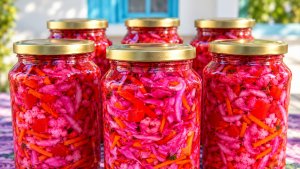 Salata asortata de legume pentru iarna
