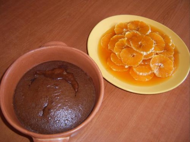 Clafoutis cu ciocolata si portocale (Jamie Oliver)