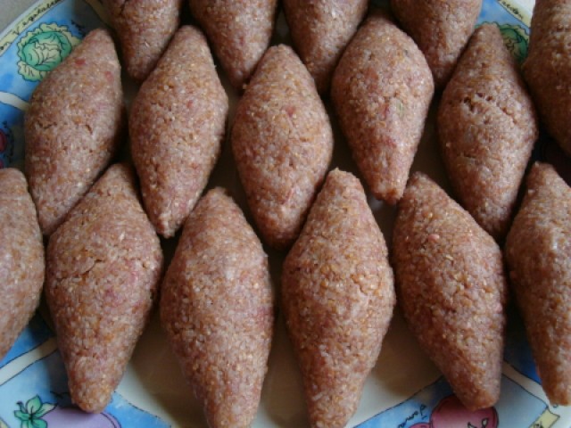 Kibbe (chiftele)  prajit