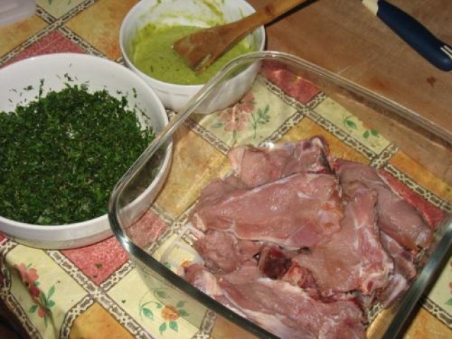 Cotlet de vitel in crusta de verdeata