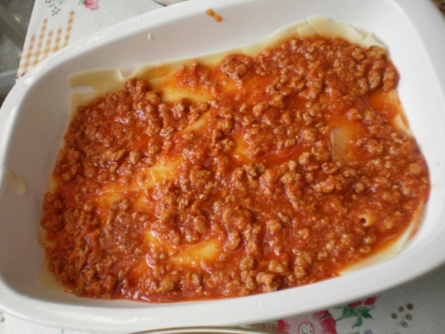 Lasagna cu piept de pui